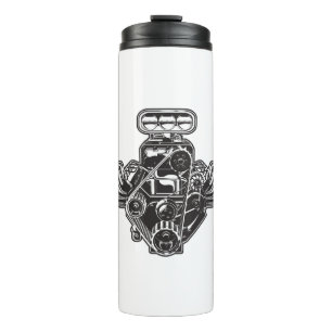 Cartoon engine thermal tumbler