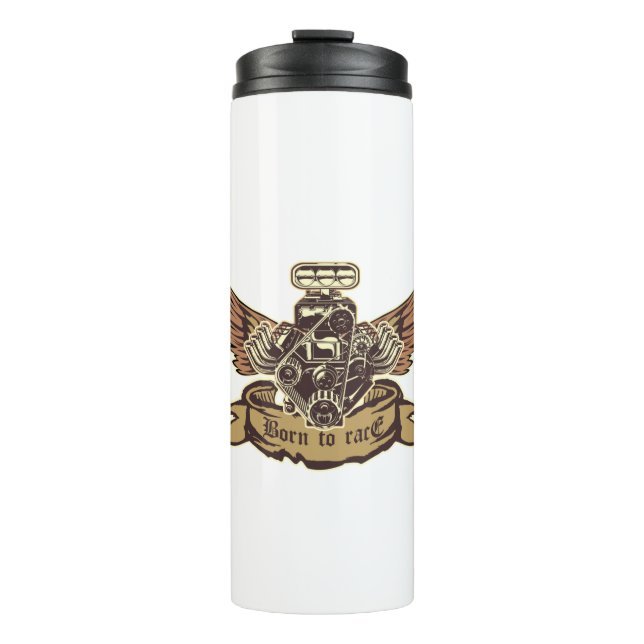 Cartoon engine thermal tumbler (Front)