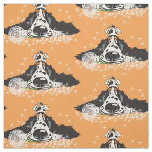 Cartoon English Cocker spaniel Fabric