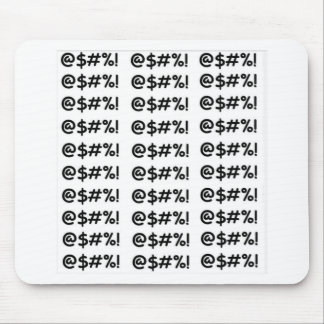 Cartoon Expletives Mouse Mat