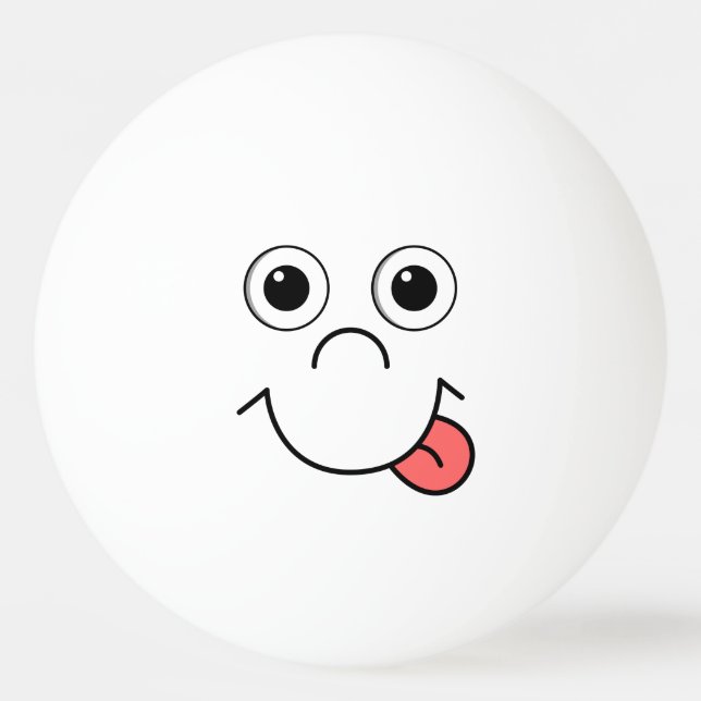 Cartoon face ping pong ball (Front)