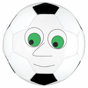 Cartoon Face with Big Nose Funny Football