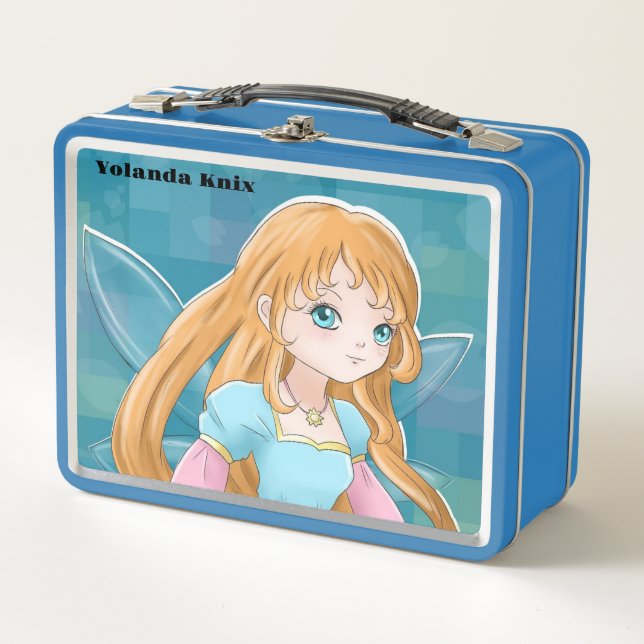 Cartoon Fairy  Metal Lunch Box (Front)