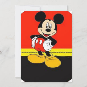 Cartoon fan car floor mat invitation