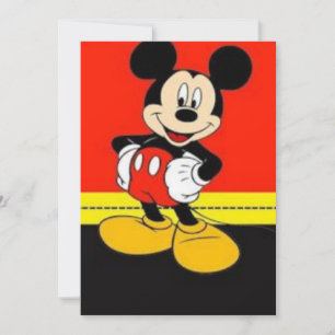 Cartoon fan invitation