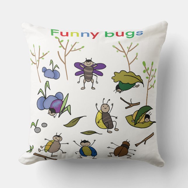 Cartoon Fanny bugs Cushion (Front)