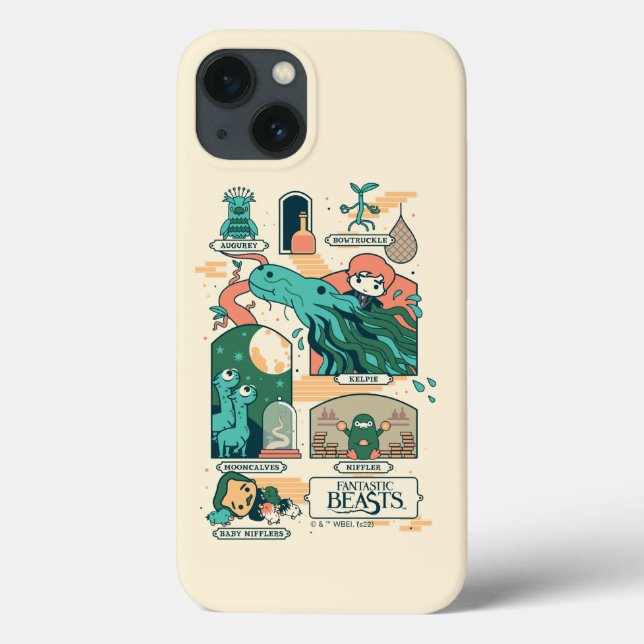 Cartoon Fantastic Beasts Scenes Case-Mate iPhone Case (Back)