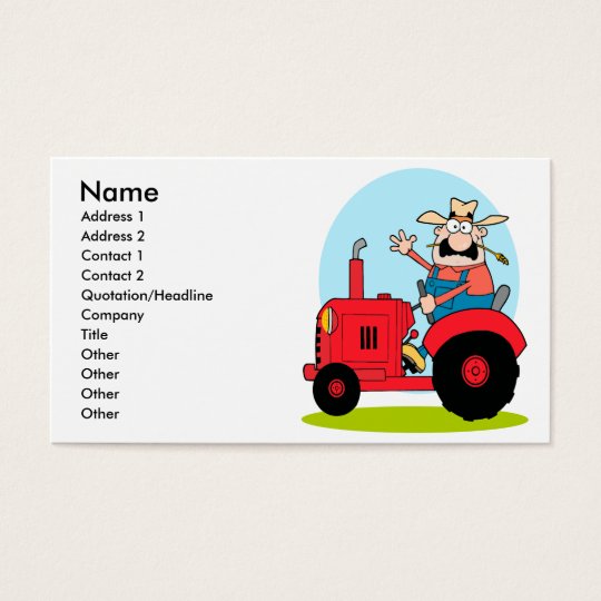 Tractor Business Cards Business Card Printing Zazzle UK