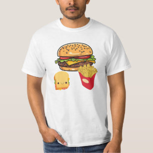 Cartoon Fast Food Combo Meal T-Shirt