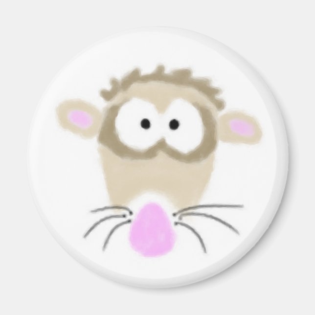 Cartoon Ferret Magnet (Front)