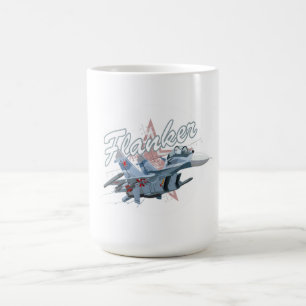 Cartoon fighter plane coffee mug