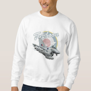 Cartoon fighter plane sweatshirt
