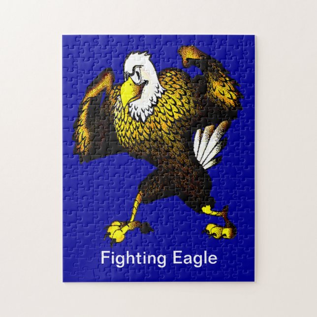 Cartoon Fighting Eagle Jigsaw Puzzle (Vertical)