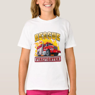 Cartoon Fire Truck T-Shirt
