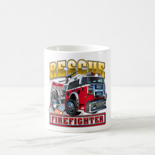 Cartoon firetruck  coffee mug