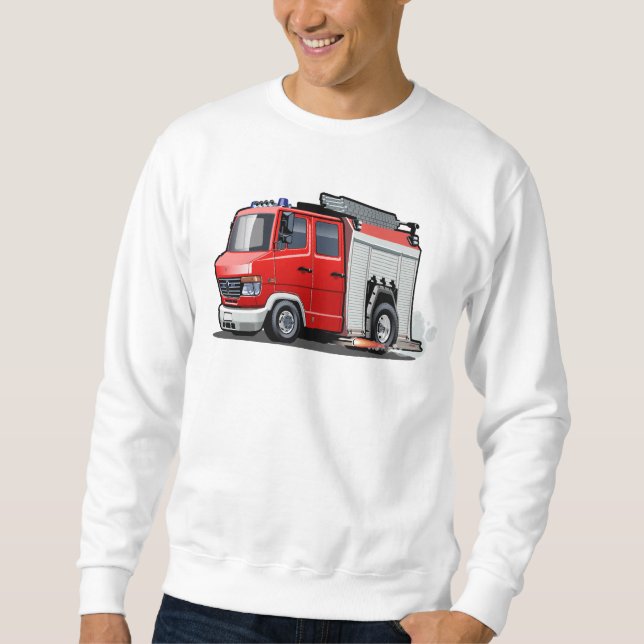Cartoon firetruck sweatshirt (Front)