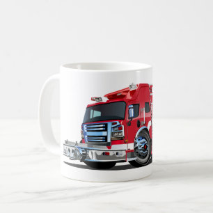 Cartoon firetruck T-Shirt Coffee Mug