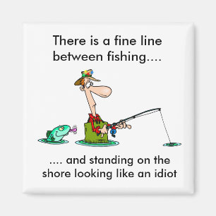 cartoon fishing.. magnet