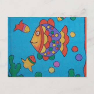 Cartoon fishy! postcard