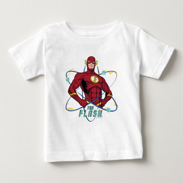 Cartoon Flash Atomic Graphic Baby T-Shirt (Front)