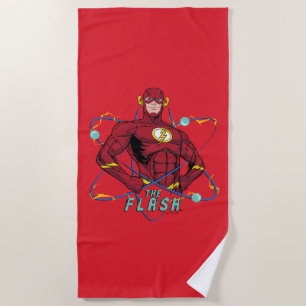 Cartoon Flash Atomic Graphic Beach Towel