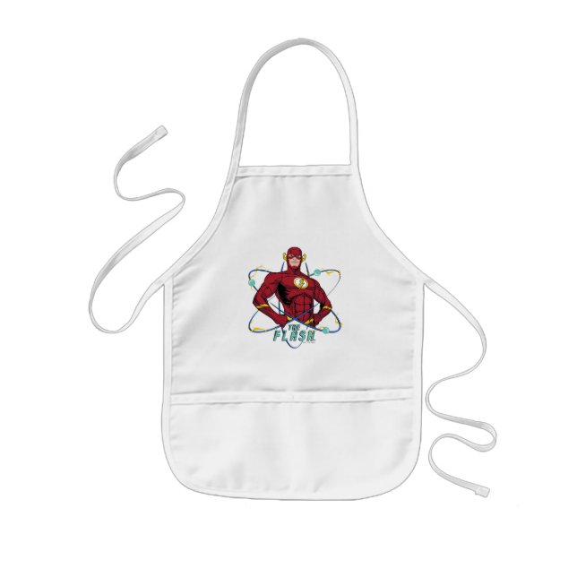 Cartoon Flash Atomic Graphic Kids Apron (Front)