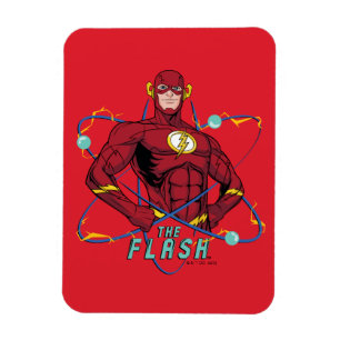 Cartoon Flash Atomic Graphic Magnet