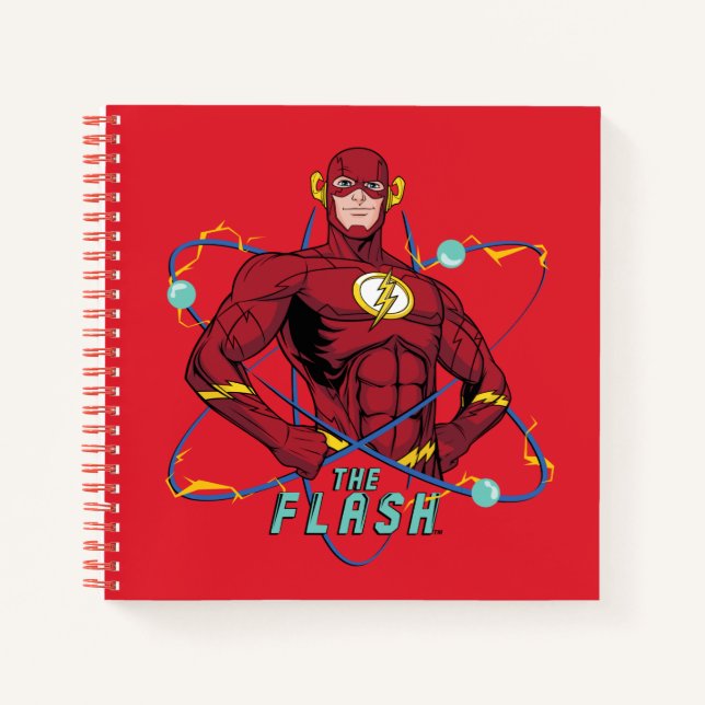 Cartoon Flash Atomic Graphic Notebook (Front)