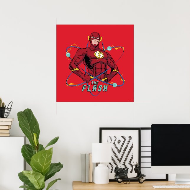 Cartoon Flash Atomic Graphic Poster (Home Office)