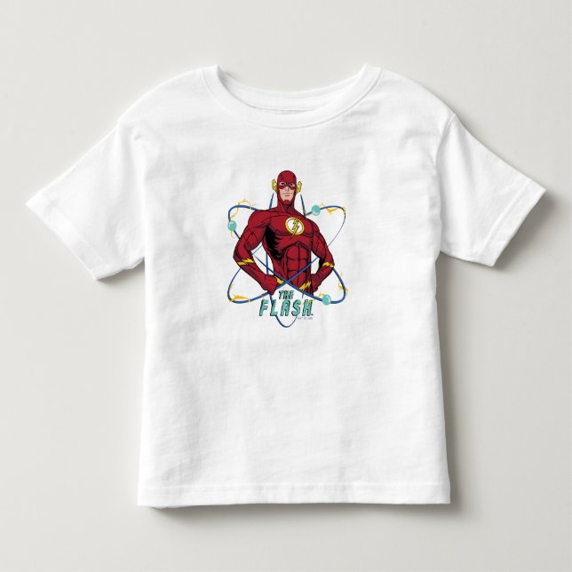Cartoon Flash Atomic Graphic Toddler T-Shirt (Front)