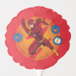 Cartoon Flash Laboratory Running Graphic Balloon<br><div class="desc">Check out this fun cartoon graphic of Flash running,  featuring laboratory icons and Flash Icon!</div>