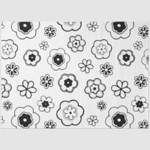 cartoon flowers tissue paper