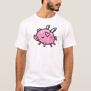 Cartoon Flying pig T-Shirt