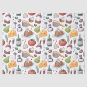 Cartoon Food and Drink Decoupage Tissue Paper