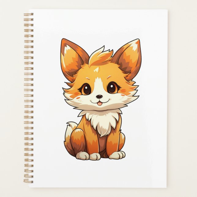 Cartoon fox illustration planner (Front)
