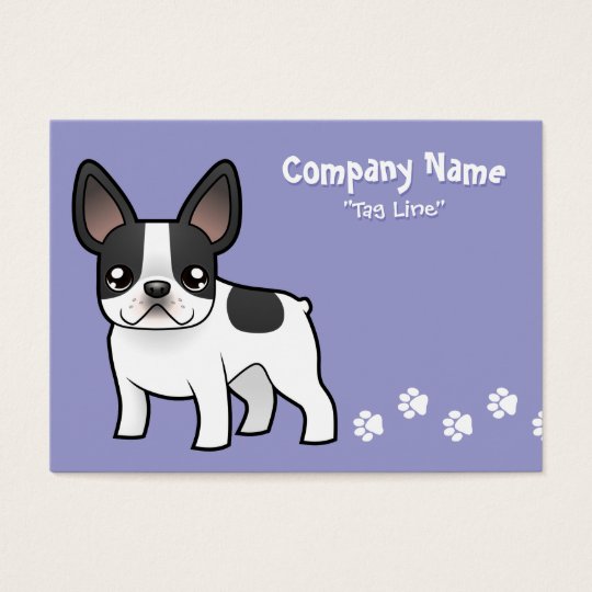 Cartoon French Bulldog Business Card