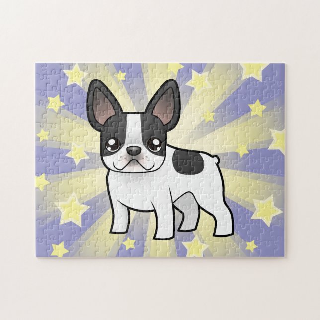 Cartoon French Bulldog Jigsaw Puzzle (Horizontal)