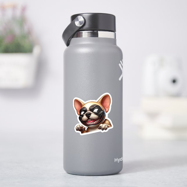 Cartoon French Bulldog Sticker (HydroFlask)