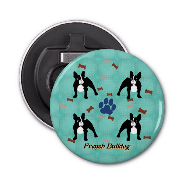 Cartoon Frenchie Bottle Opener (Front)
