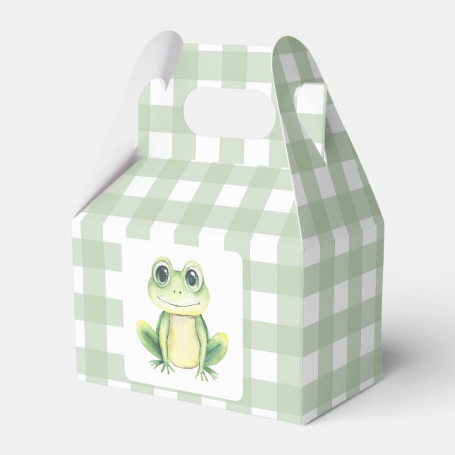 Cartoon Frog Baby Shower Favour Box (Front Side)