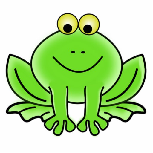 Cartoon Frog Cut Out | Zazzle