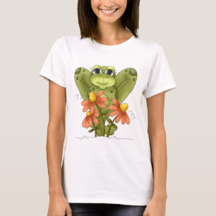 Cartoon Frog cute womens t-shirt