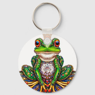 Cartoon frog key ring