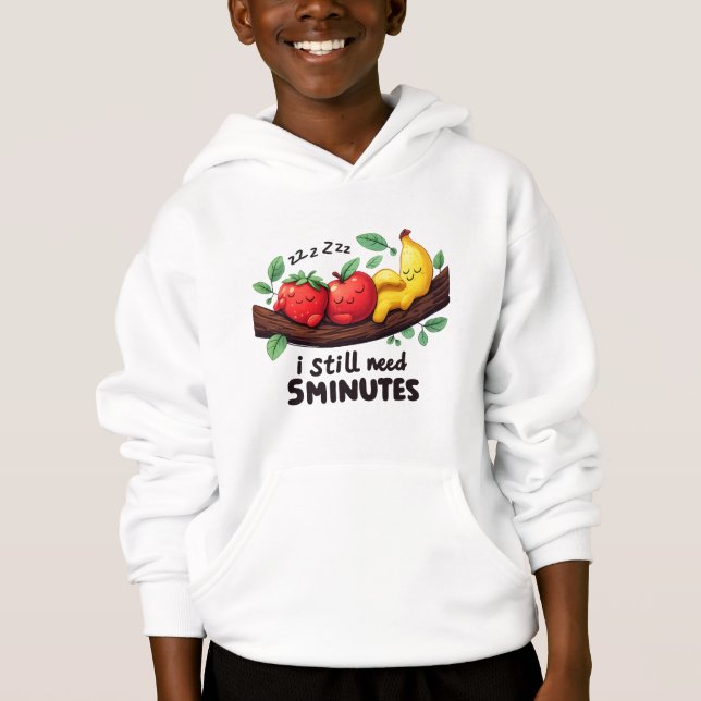 Cartoon Fruit Friends Kids’ Hoodie (Front)