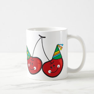 Cartoon Fun Comic Funny Cheeky Red Cherries Cherry Coffee Mug