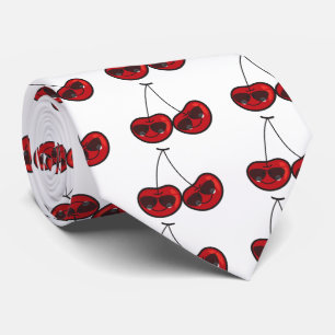 Cartoon Fun Comic Funny Cheeky Red Cherries Cherry Tie