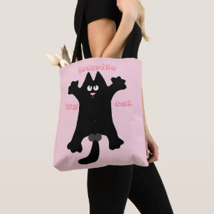 #cartoon #funny # cat throw pillow tote bag