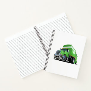 Cartoon garbage truck notebook