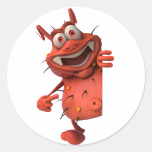 Cartoon Germ Stickers