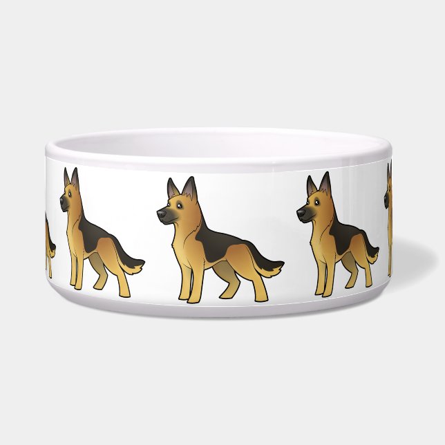 Cartoon German Shepherd (Front)